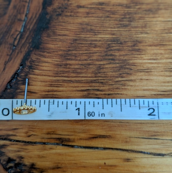 Jcrew Gold Eye Studded Earrings - Picture 3 of 5